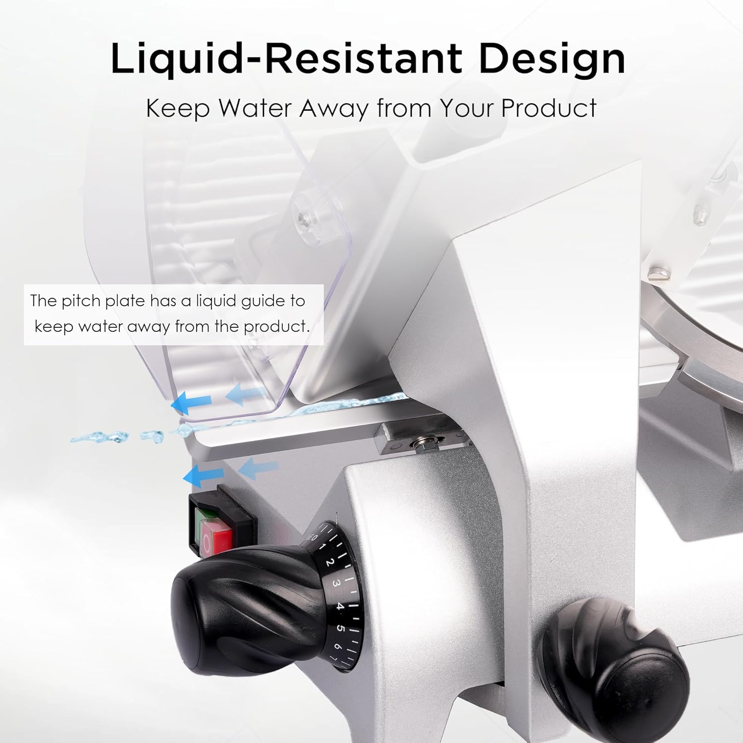 12" Commercial Manual Meat Slicer, 2/5 HP Gravity Feed Electric Meat Slicer, deli meat cutter, Lunch Food Slicer, ham cutter with Adjustable Slicing for Semi-frozen Meat, Cheese