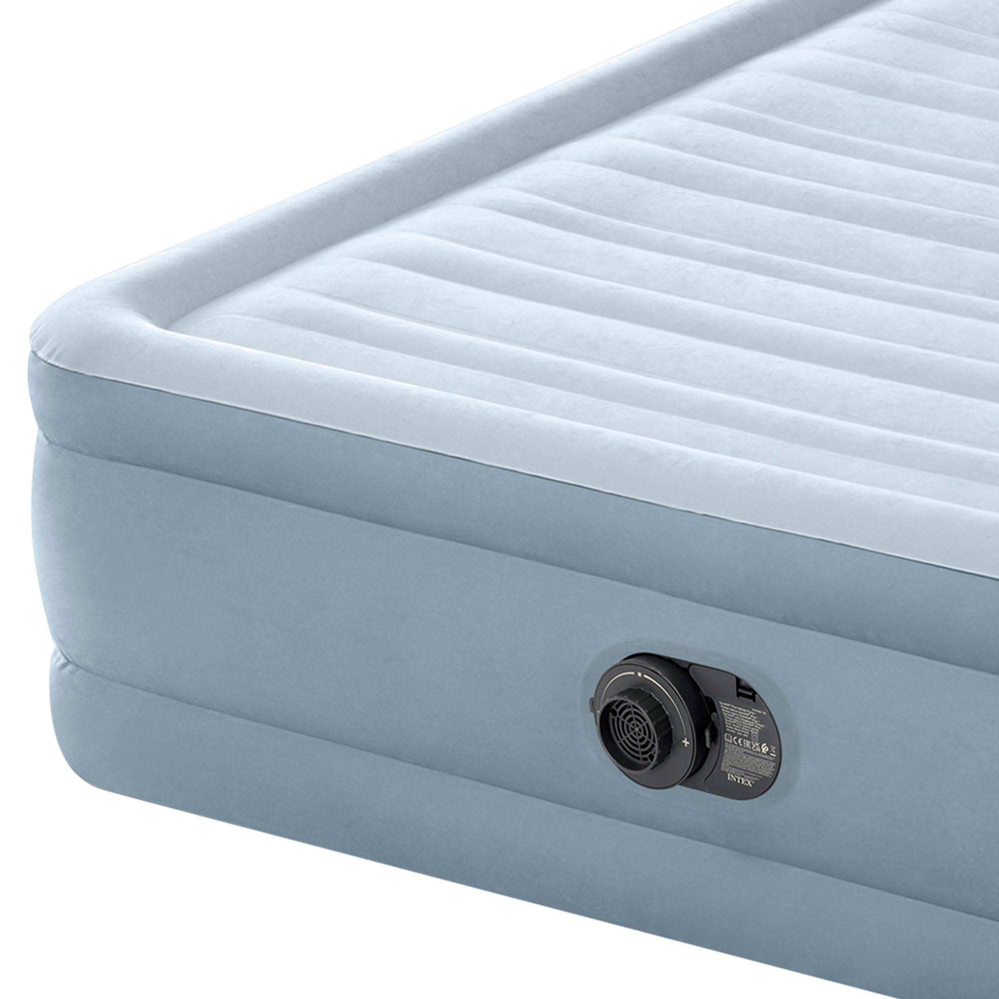 Intex 64450 Aufblasbare Matratze, Kopfteil, Plush Headboard, 152 x 236 x 46 cm, Doppelbett, für 2 Personen, Kopf 86 cm hoch, max. 272 kg, beflocktes Material, Luftmatratzen