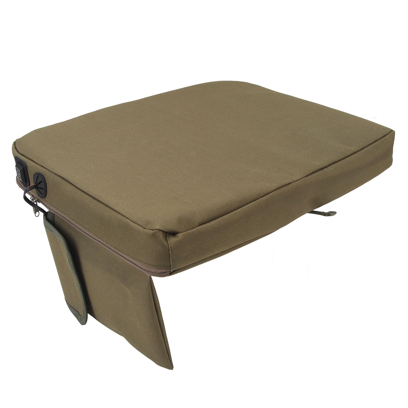 VGEBY Cojín de Asiento con Calefacción Portátil, Carga USB, 3 Configuraciones de Temperatura, Ligero, Impermeable, con Tecnología de Calefacción Inteligente, para Acampar, Pescar,