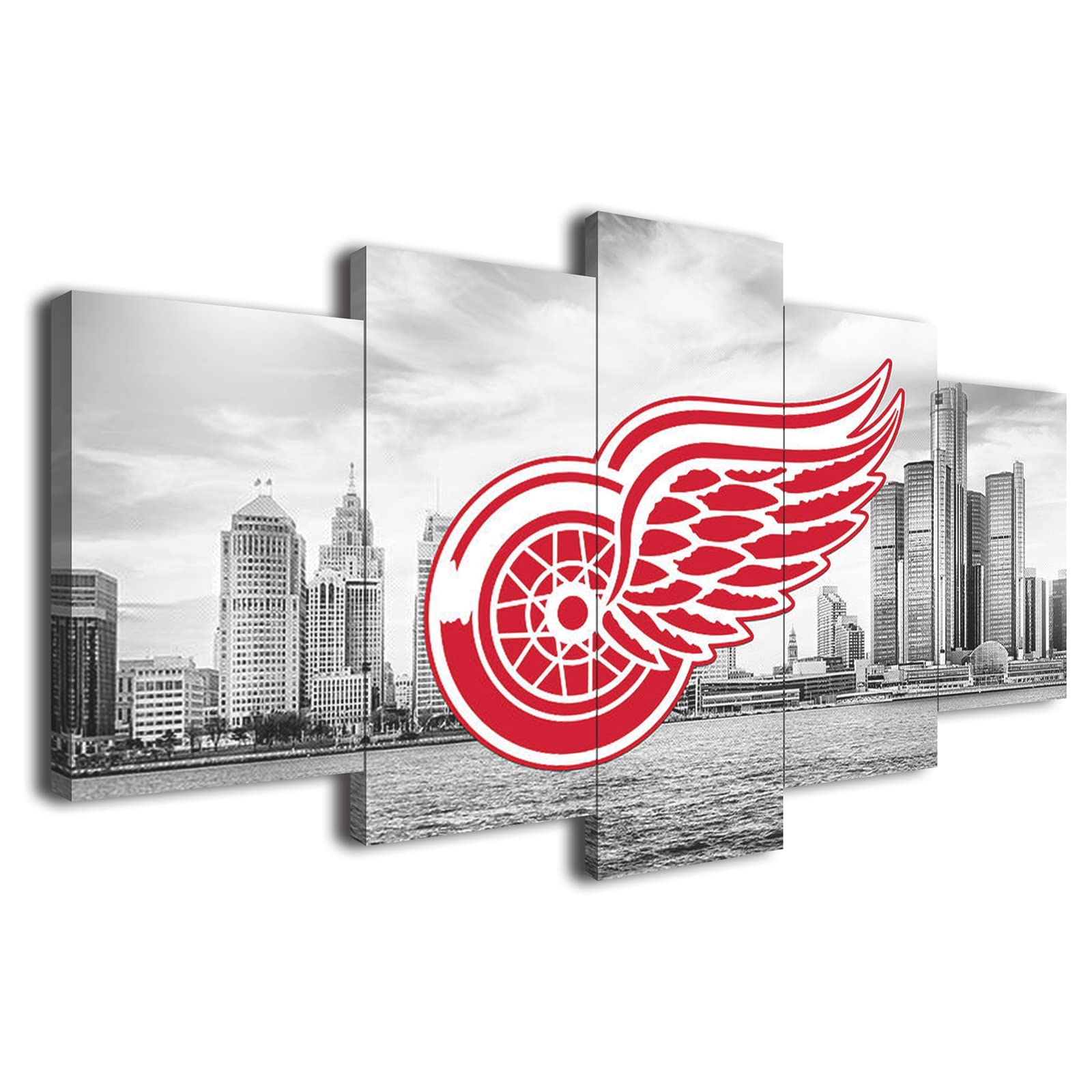 Detroit Red Wings Poster Ice Hockey Sports Canvas Wall Art Printing Artwork Fans Home Decoration Lar