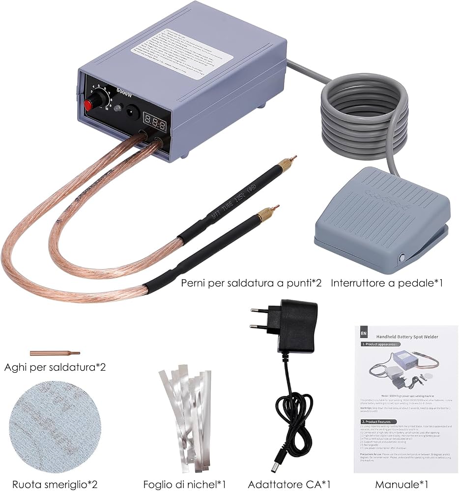 Saldatrice a punti fai da te, 5000 W, 6200 mAh - FindTheDeal