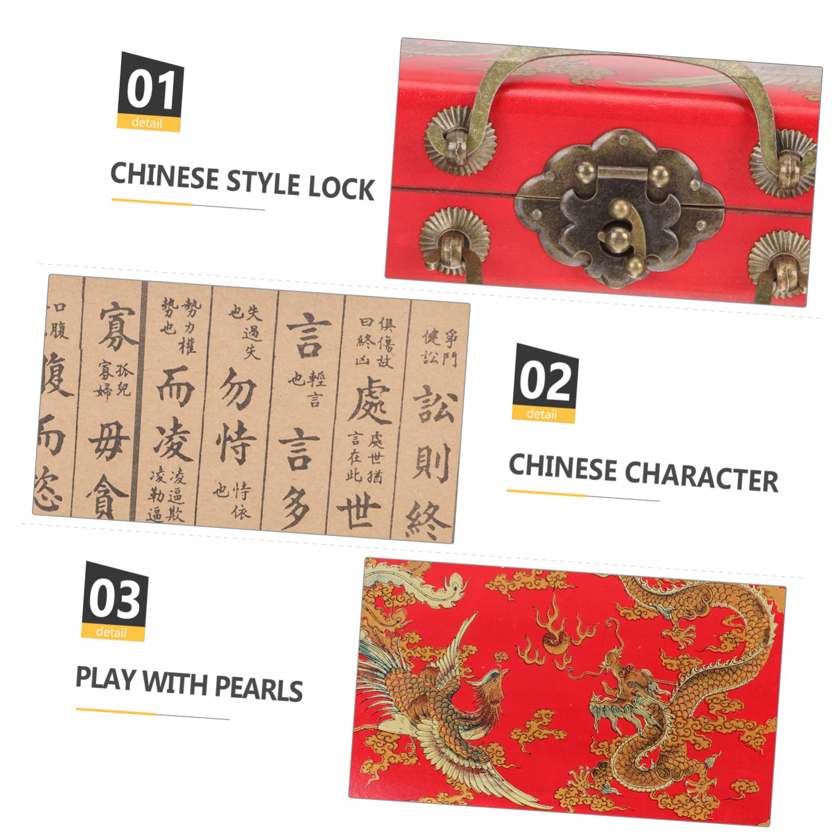 TOYANDONA Scatola in Legno per Mahjong Chiusura a Fibbia, Leggera a Tenuta Stagna, Contenitore Portatile per Tessere da Gioco in Casa o Negozi