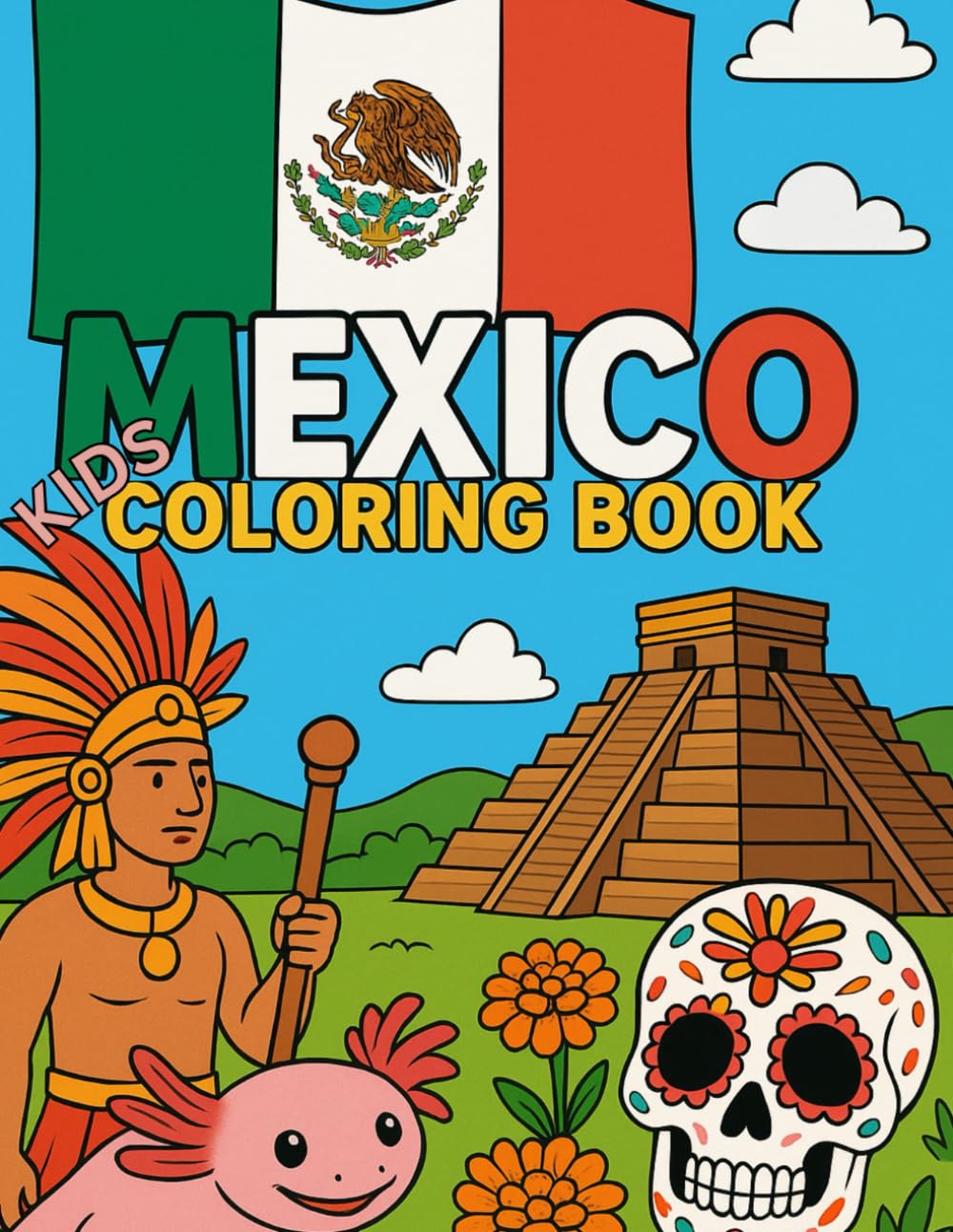 Mexico kids coloring book