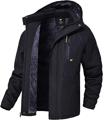 QPNGRP Mens Waterproof Ski Snowboard Jacket Winter Windproof Snow Coat