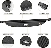 Vista 3 de Octomo Funda de carga retráctil para Hyundai Tucson 2021-2025 (gas e híbrido), cubierta de seguridad para maletero, color negro, compatible