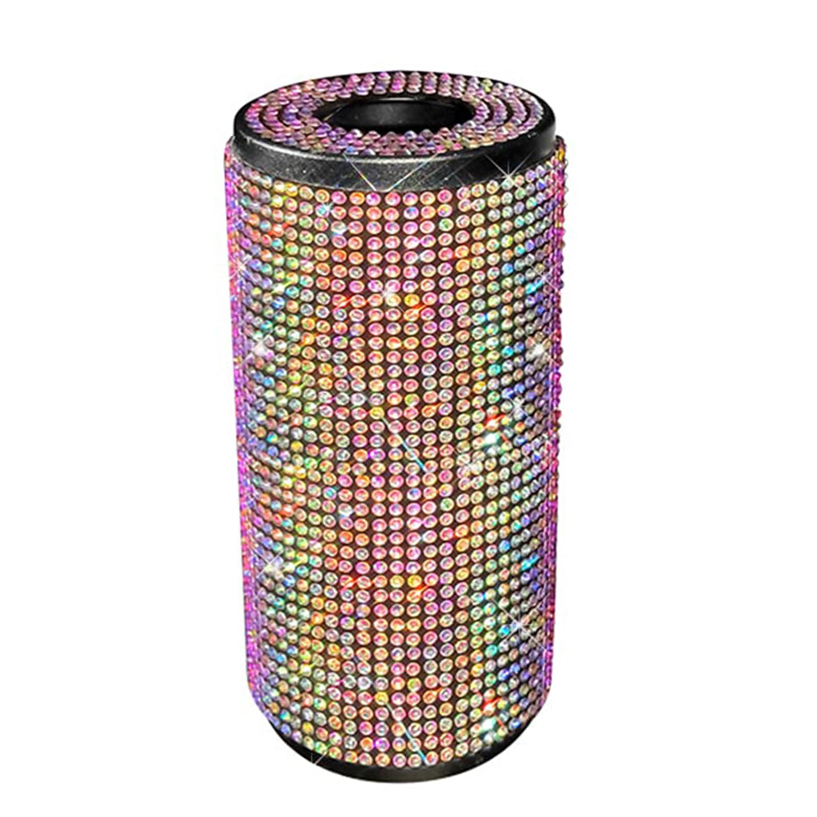 Luxurious Rhinestones Car Tissue Container Napkins Box Fashion Auto Napkins Holder Paper Storage Box for Commuting & Tra Car Interior Decors