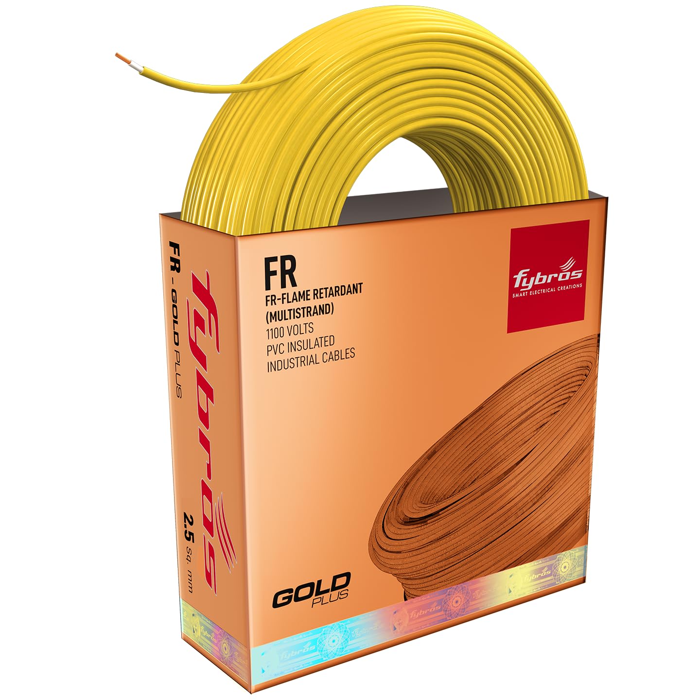 FR Yellow PVC Wire - 45m, 1 Sq Mm Copper -15