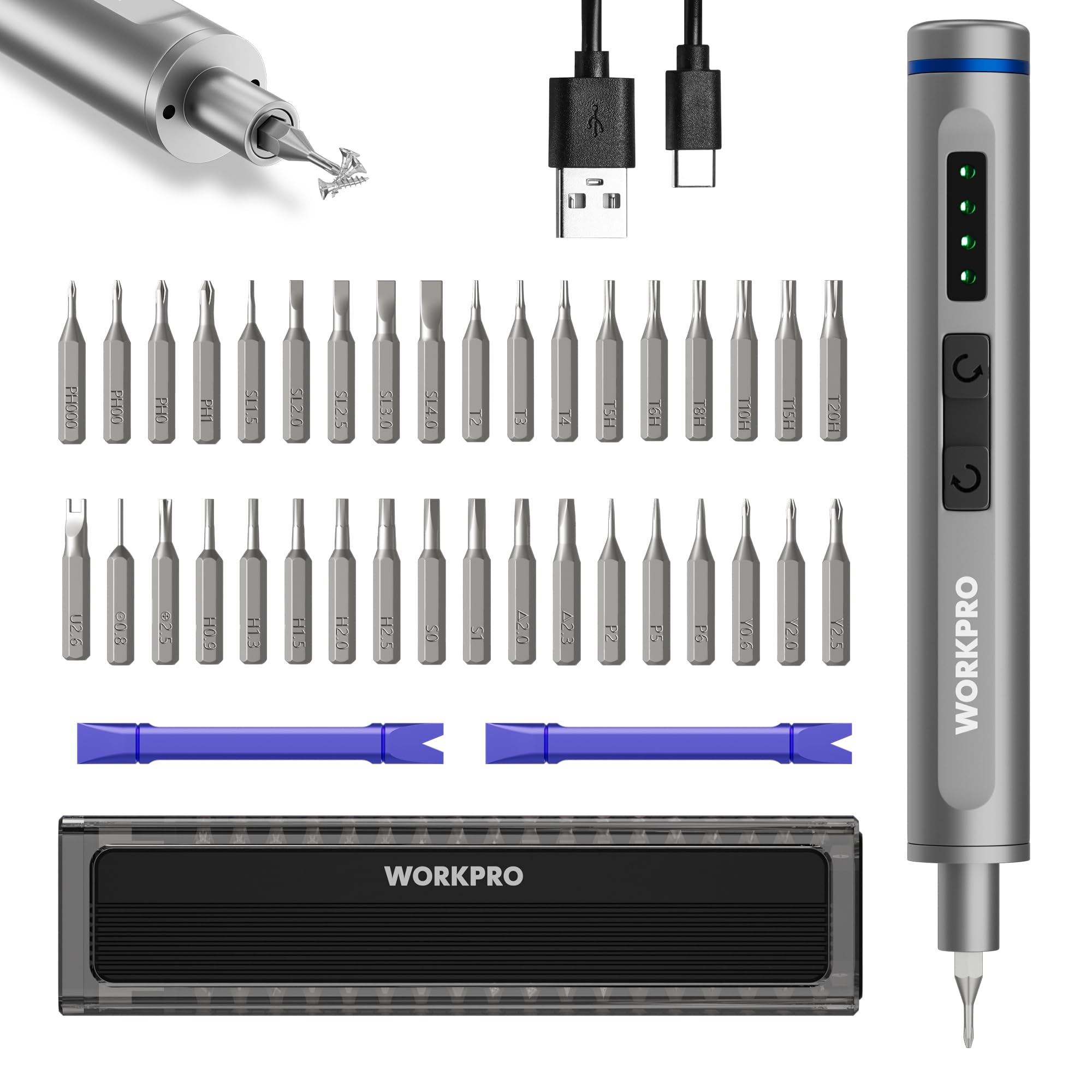 WORKPRO mini electric screwdriver