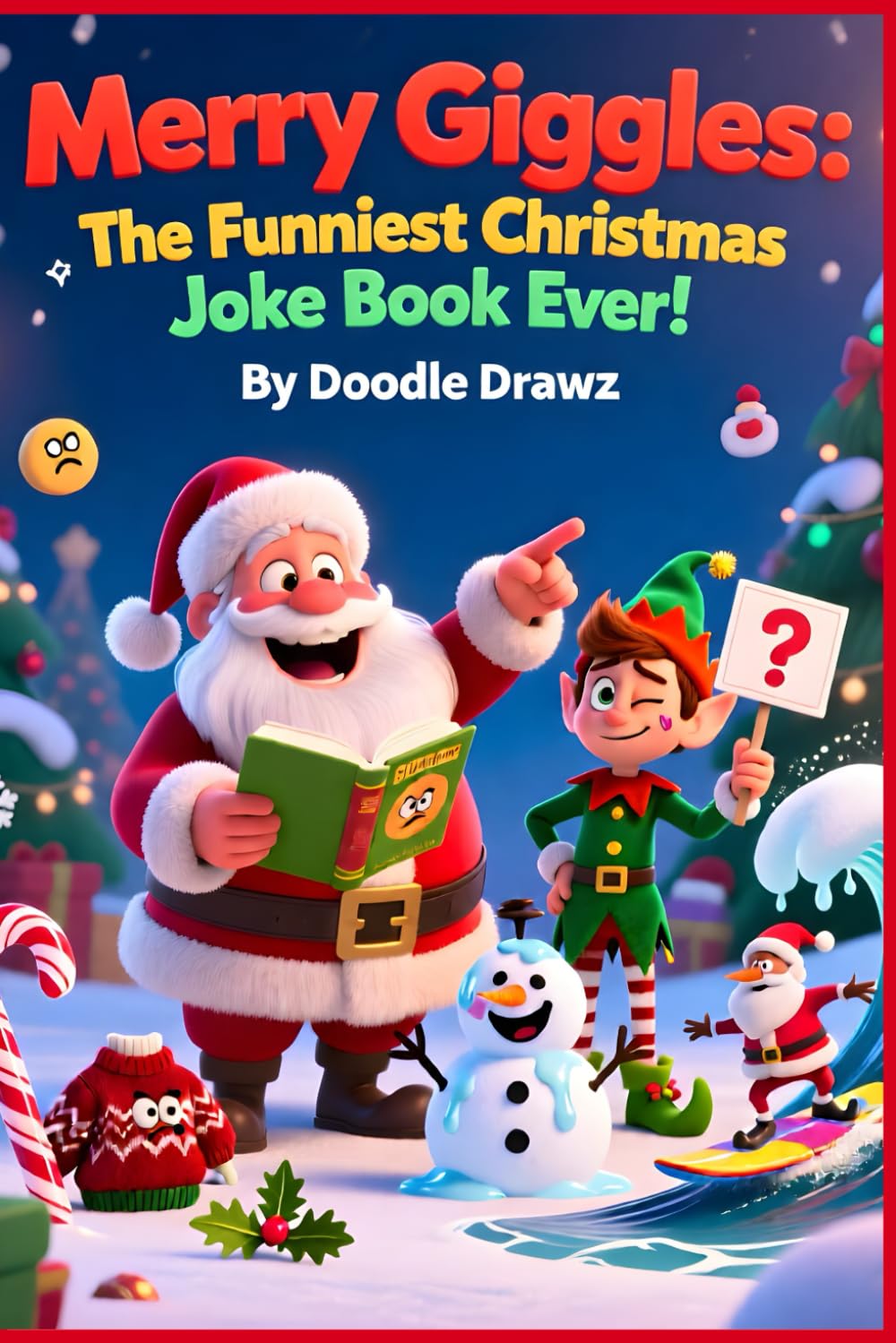 Merry Giggles: The Funniest Christmas Joke Book Ever! - Paperback: Illustrated Christmas Jokes for Kids and Teens - Christmas children’s book - Funny ... Gifts for grandkids (Jokes, Puns & Riddles)