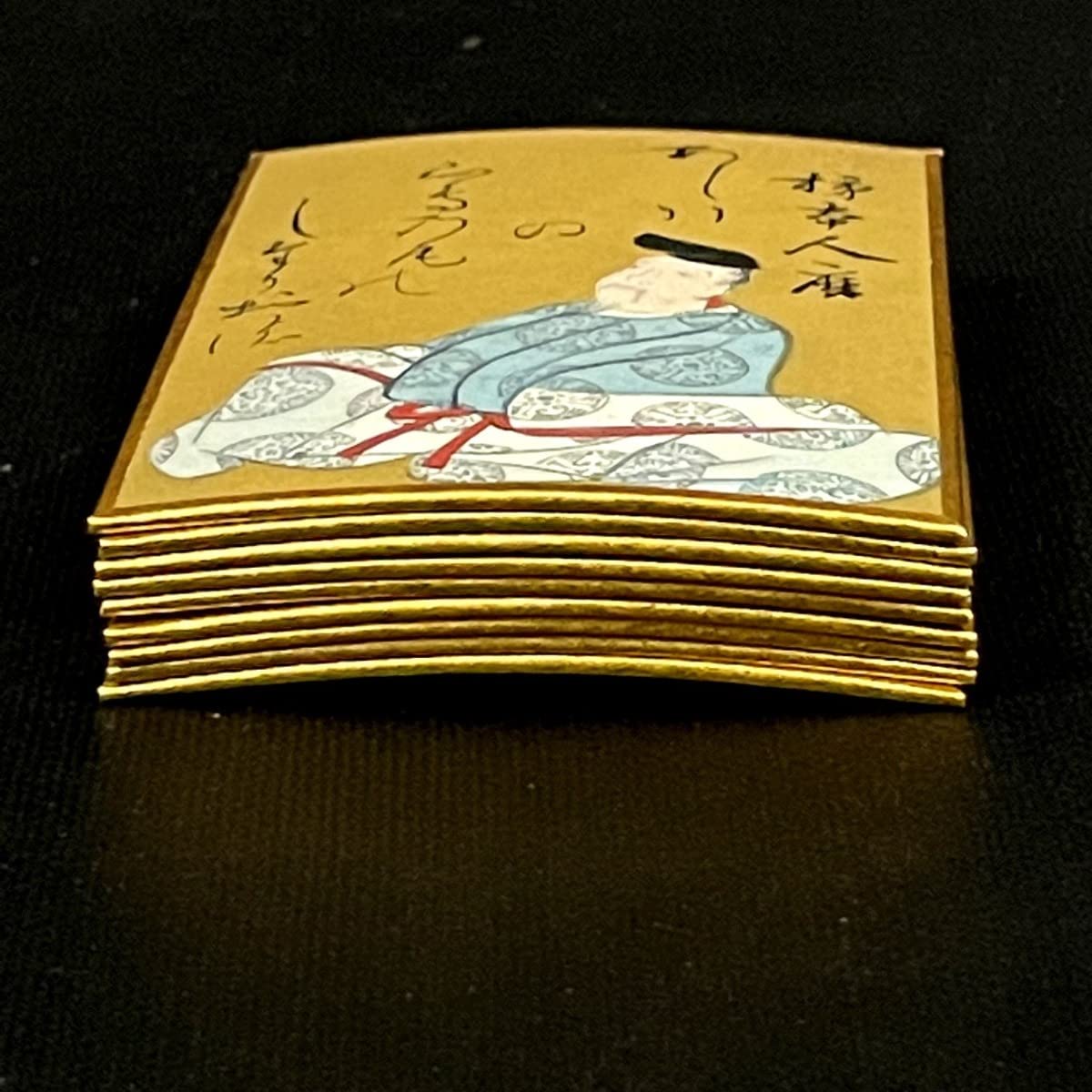 光琳かるた　小倉百人一首1組 尾形光琳筆 金彩 小倉百人一首 「光琳かるた」』 – kurokigoishiten