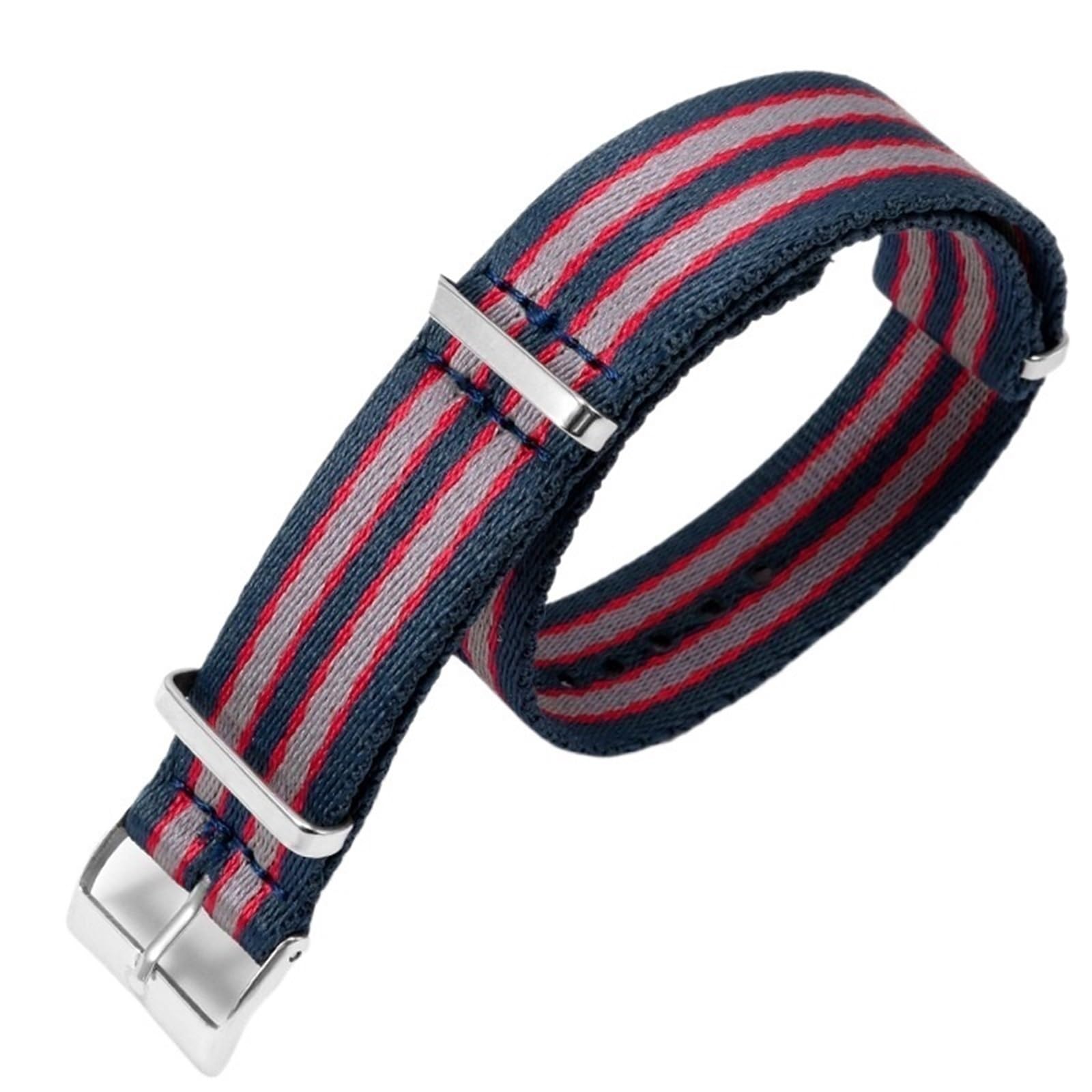 Banda NATO de nailon para reloj de hombre de 20 mm ideal para actividades diarias y deporte 8
