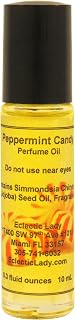 Peppermint Candy Perfume Oil, 1.0 Oz Portable Roll-On Fragrance with Long-Lasting Scent, Delightful Essential Oils and Jojoba Oil For Daily Use