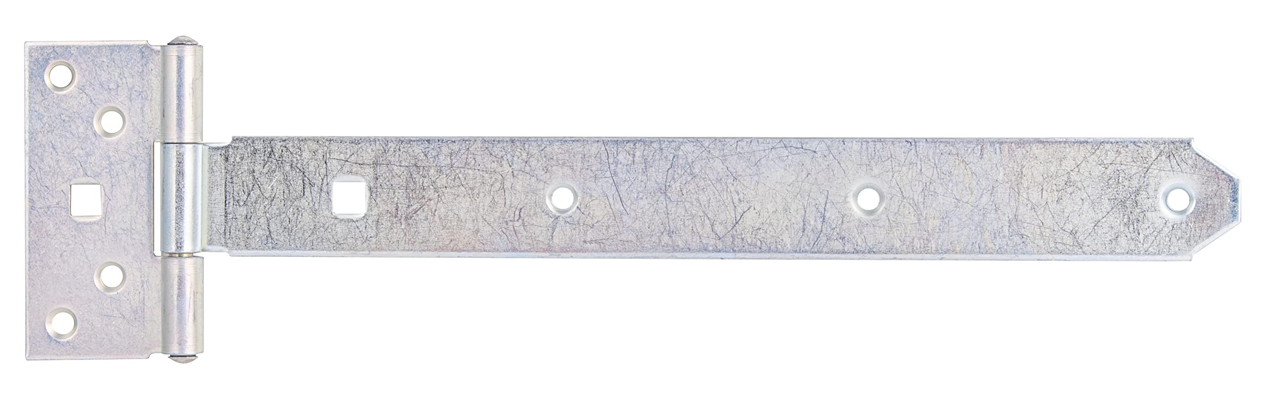 Alberts 310714 Tee Hinge | with Pressed pin | electrogalvanised, Thick-Layer-passivated | Strip 292 x 34 mm | Hinge 90 x 45 mm