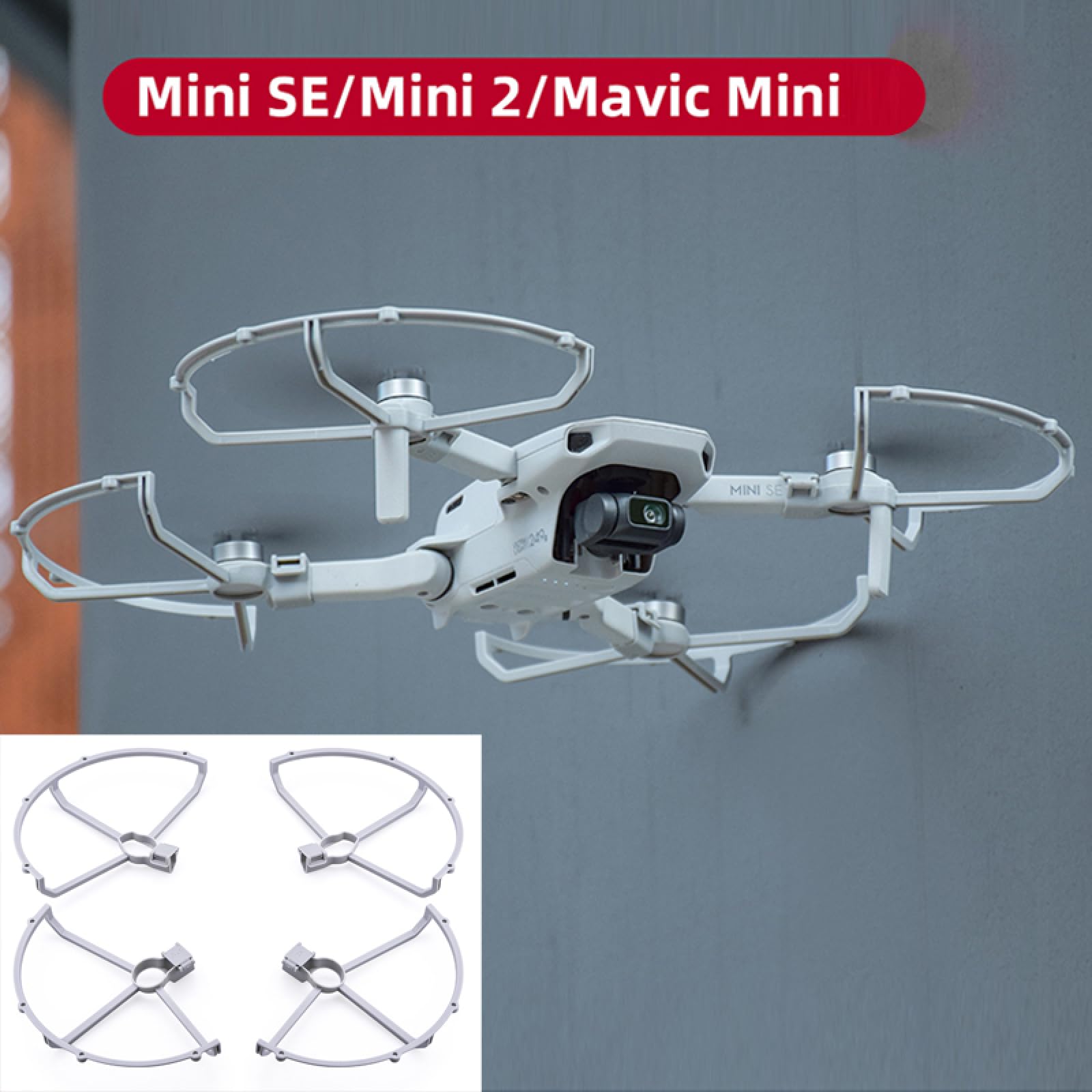 4Pcs Propeller Guard Cage for DJI Mini 2 Mavic Mini SE, Drone Propeller Protection Gear Guard Propellers Holder Guard Drone Accessories Set