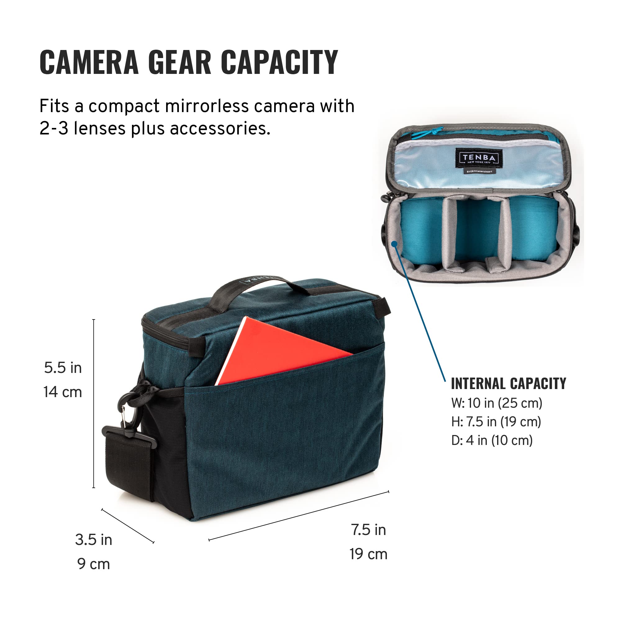 Tenba BYOB - Funda para cámara Familiar - Bolsa de Neopreno Negra para cámara - Resistente al Agua - Protección y Transporte de cámaras