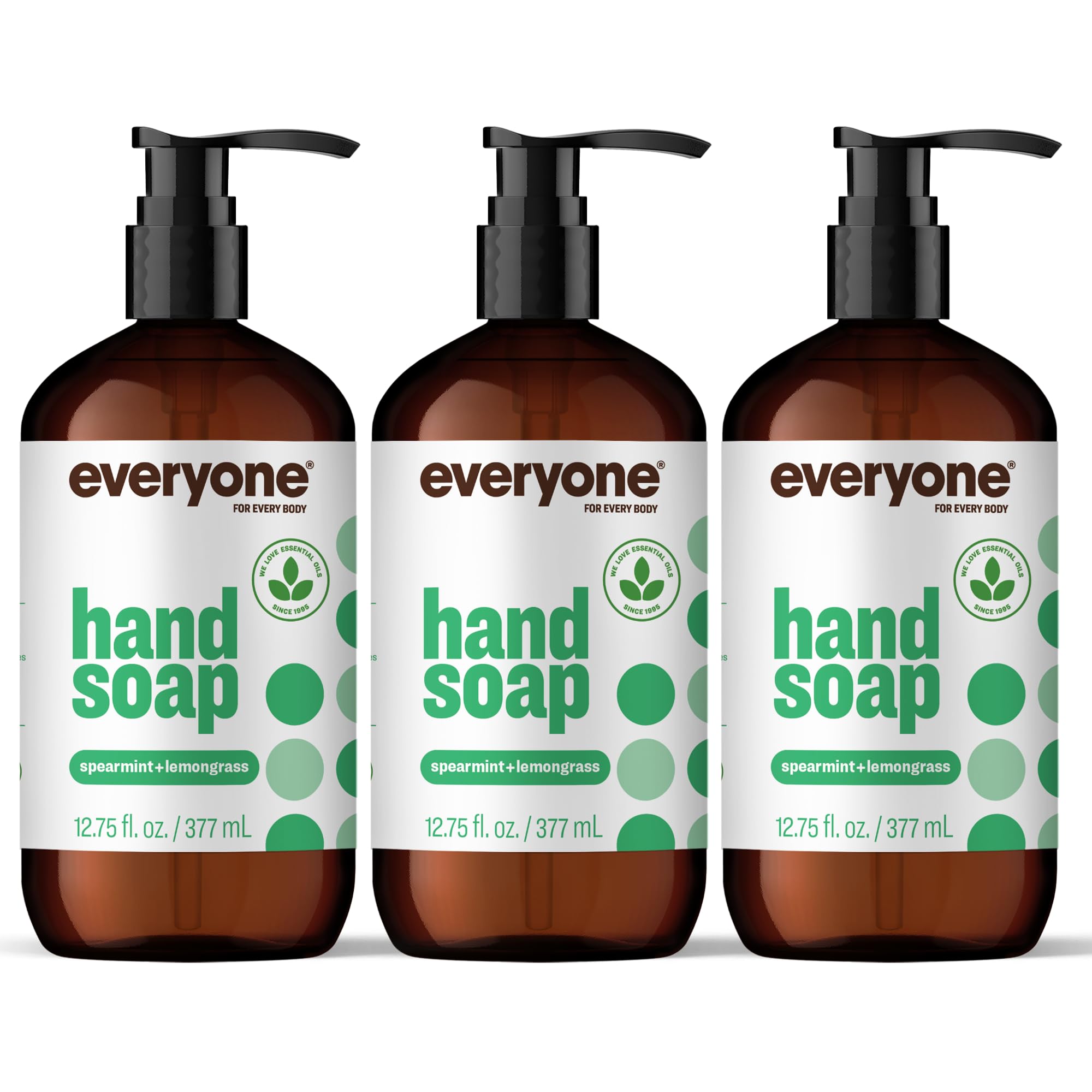 Everyone Hand Soap, Spearmint plus Lemongrass, 12.75oz, 3 Count
