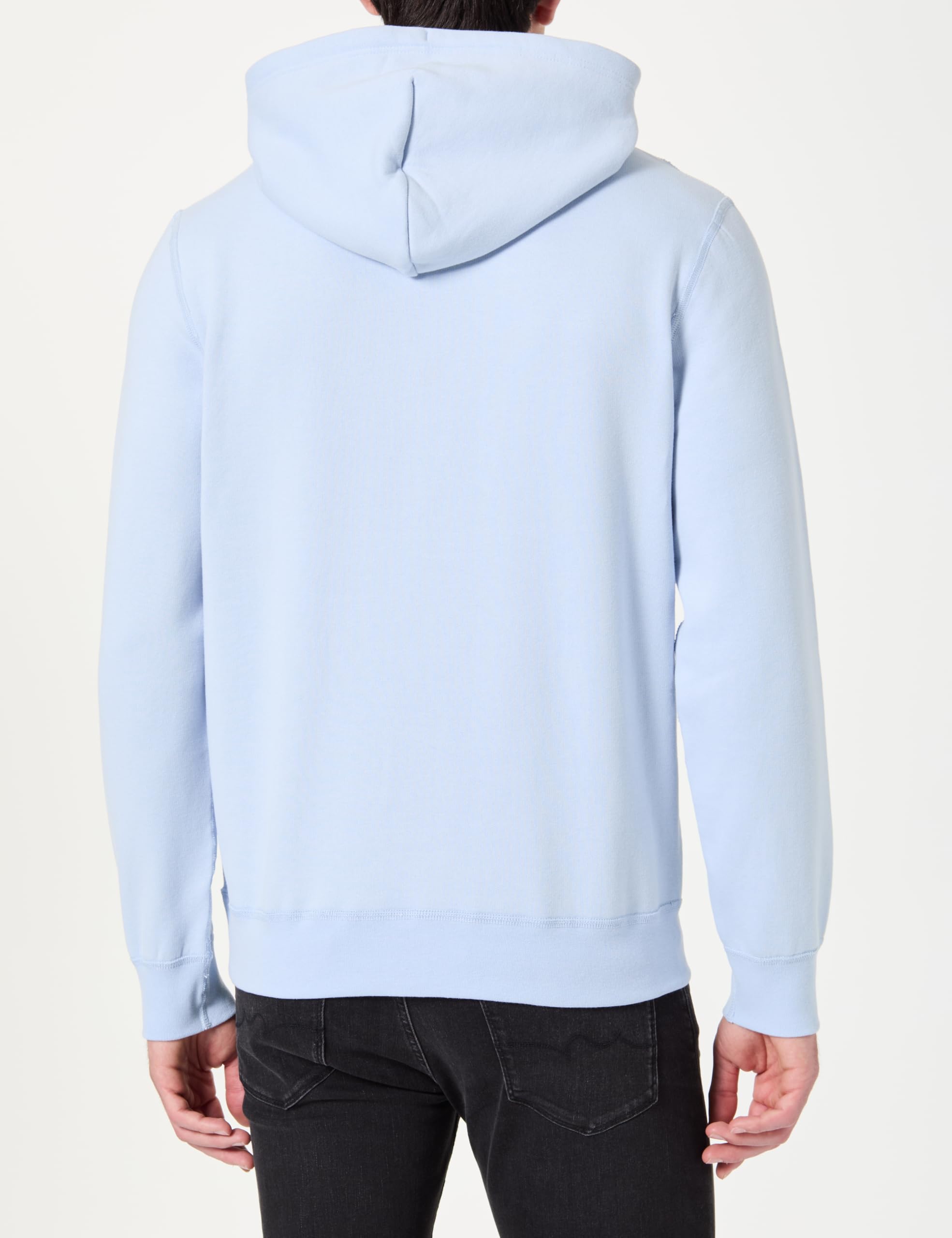 Tommy Hilfiger Męska bluza z kapturem ESS SEZONAL MW0MW39997 Bluza z kapturem, niebieska, M, Niebieski (Breezy Blue), M
