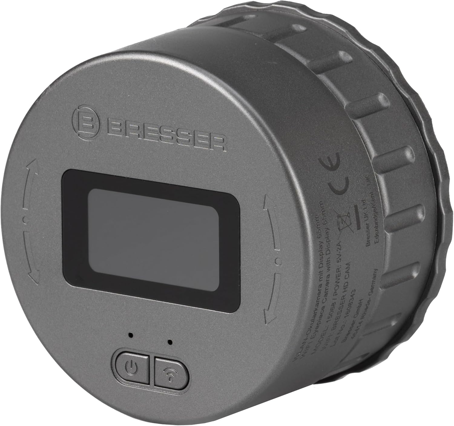 Üles view of BRESSER WiFi Eyepiece Camera with display and buttons