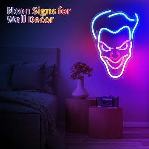 Miniatura 6 de Letreros de neón LED para decoración de pared luces de neón con USBinterruptor, luz de letrero para decoración de habitación de jugadores