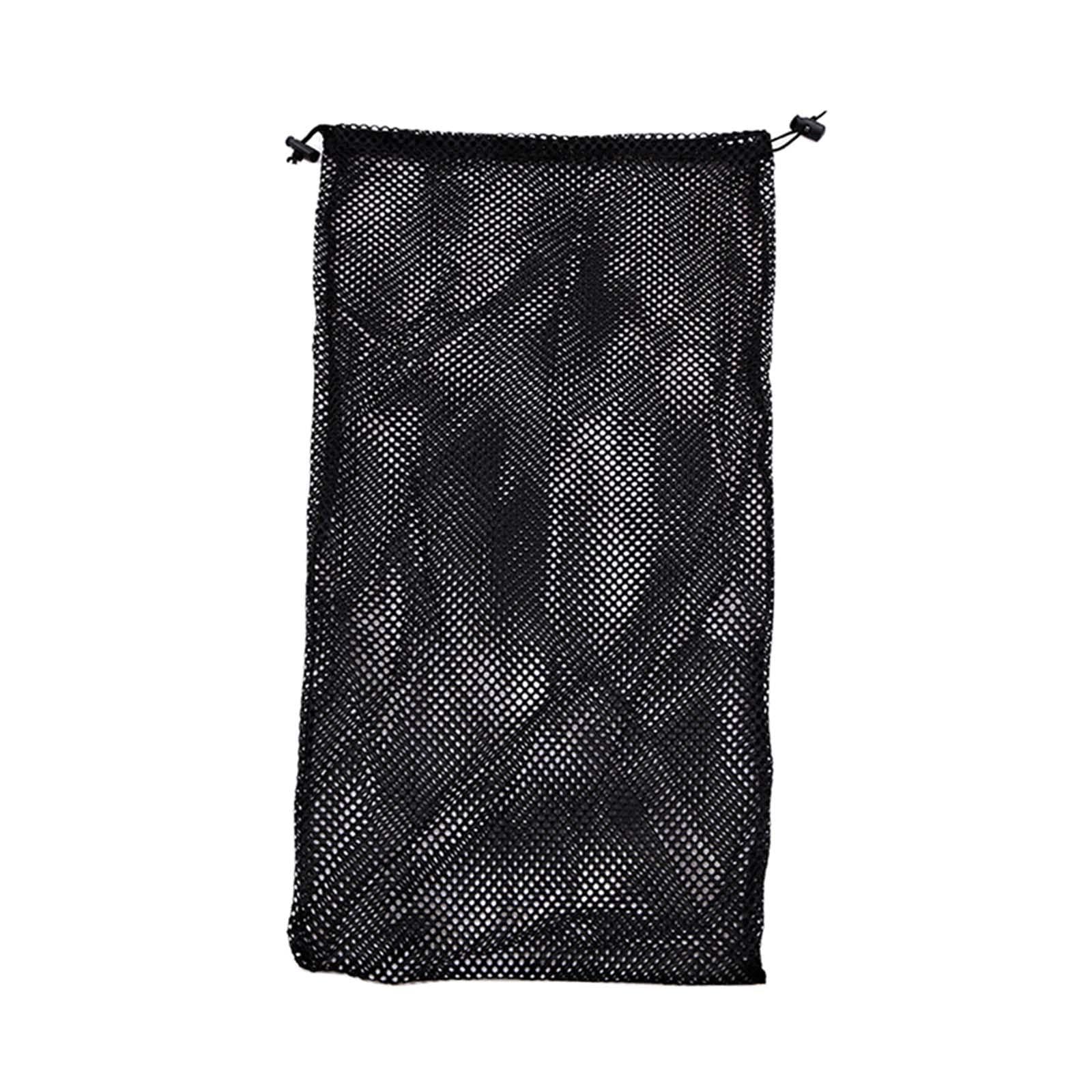 Colaxi Free Diving Fins Drawstring Bag Pouch Snorkeling Flippers Carrier Mesh Gear Carry Bag for Snorkeling Beach Freediving Surfing, 34cmx74cm