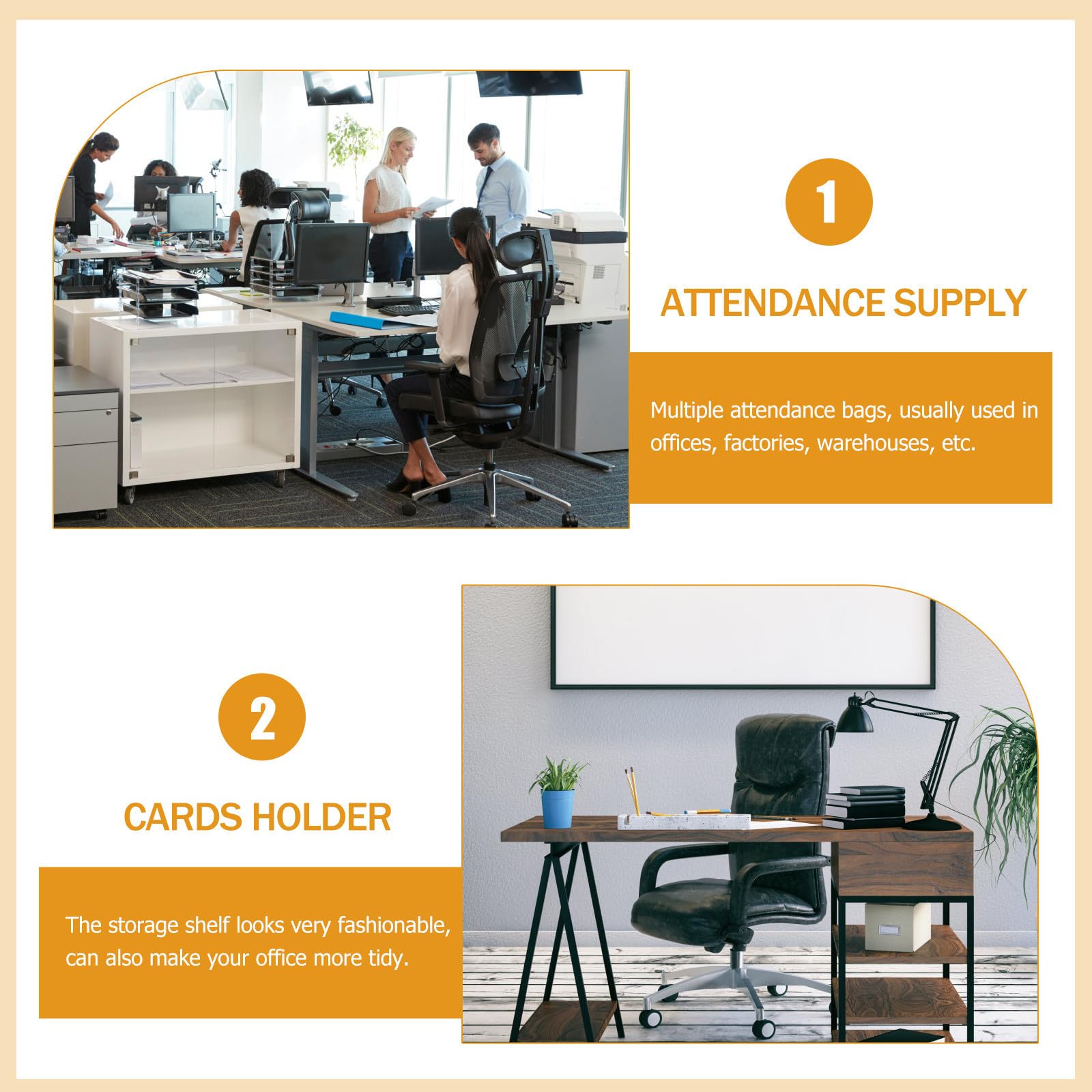 ifundom Étagère à Cartes Pratique en Plastique 30 Emplacements pour Bureau ou Entrepôt, Organisateur Mural Extensible et Élégant pour Fiches de Présence