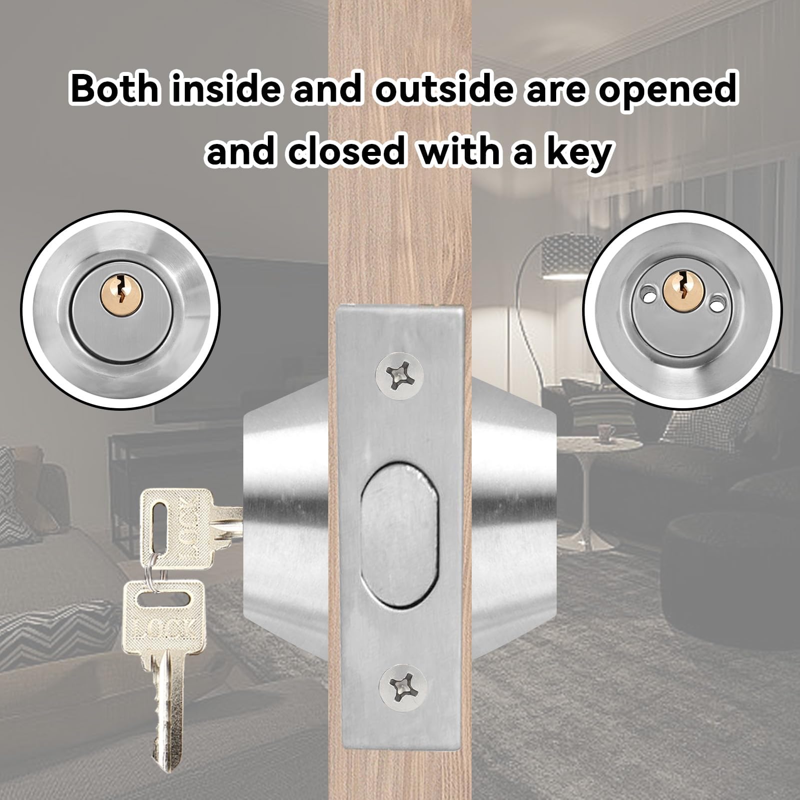 Cyrank Deadbolt Lock Set - Image 2