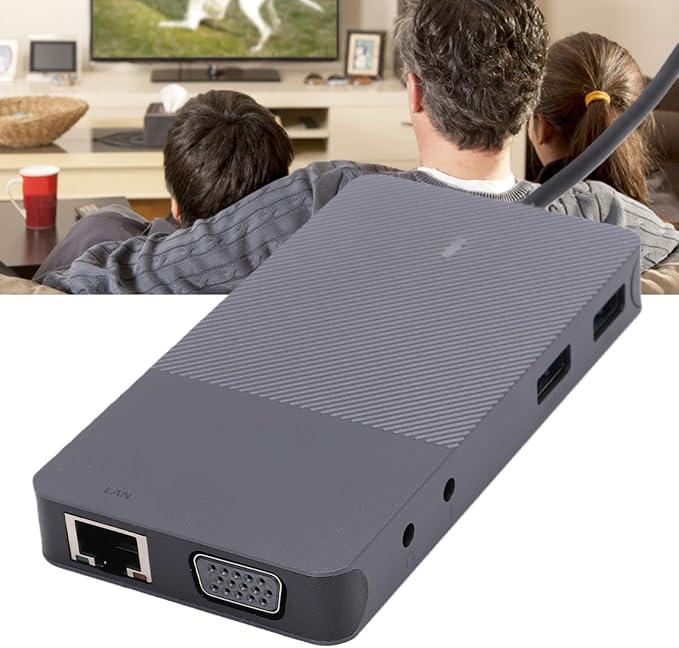 LICAEVEY Docking Station USB 3.0 con Dual HDMI, VGA, LAN y Audio miniatura 5