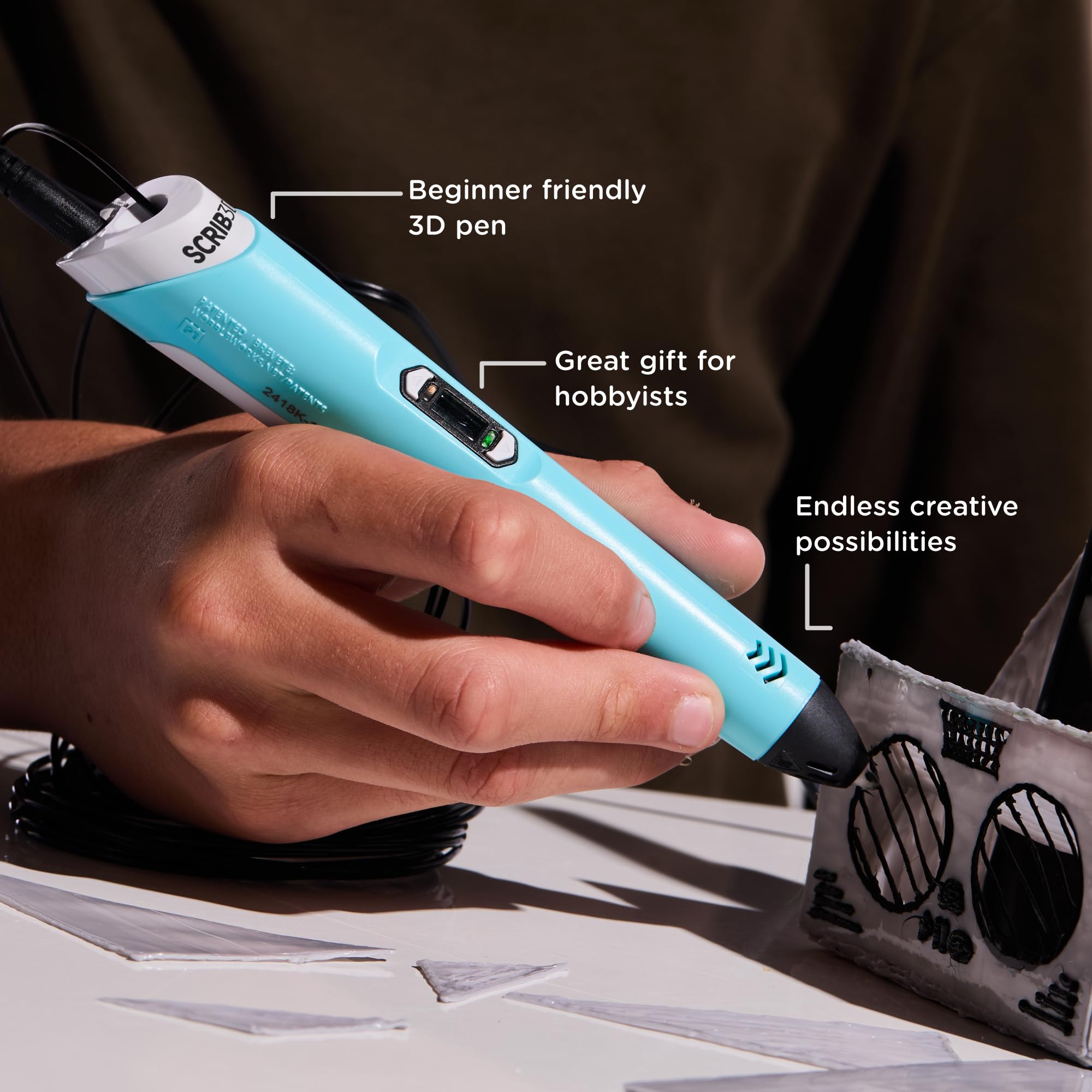 SCRIB3D P1 3D Printing Pen - Create 3D Art! -3