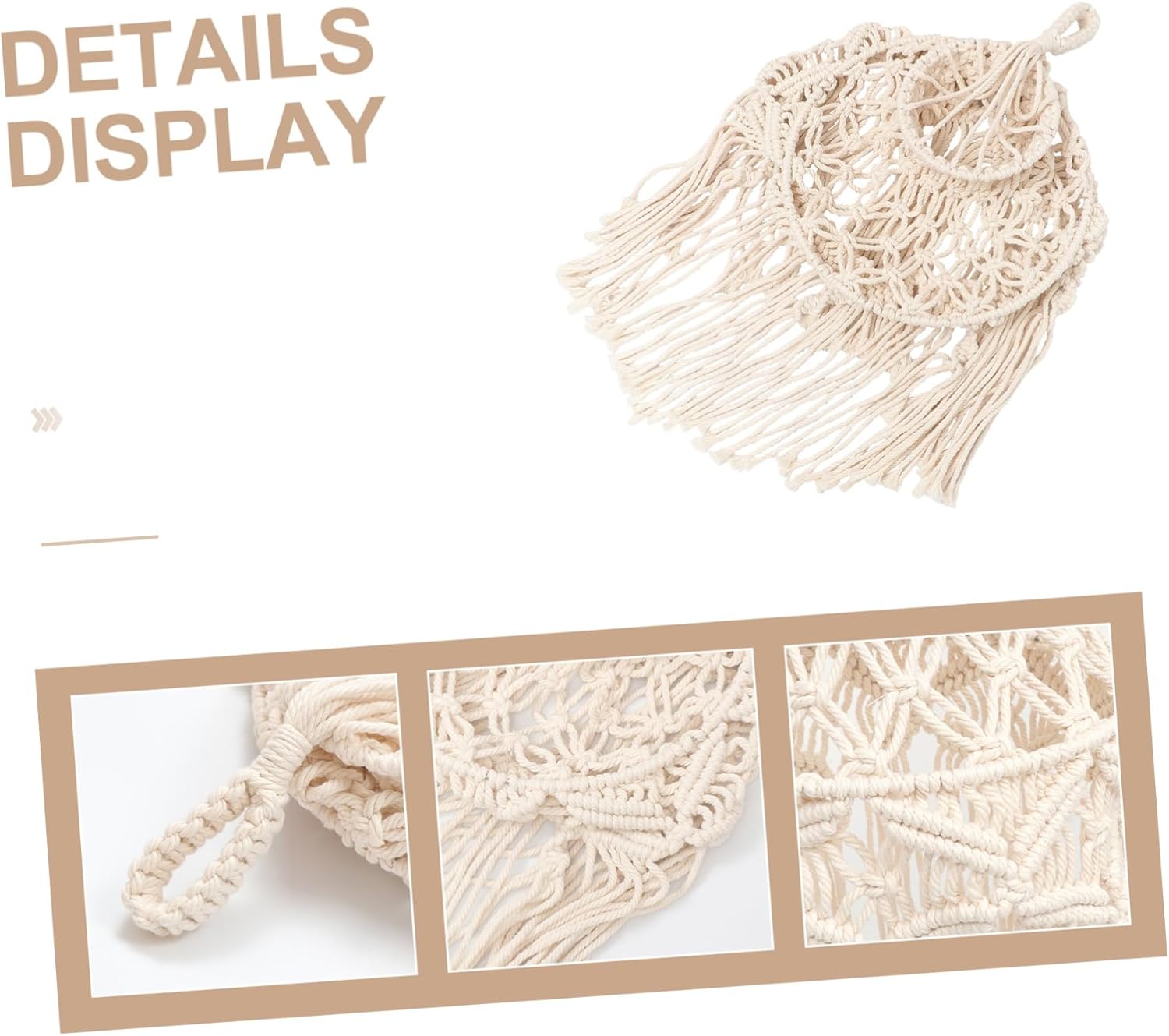 Ciieeo 1pc Bohemian Handmade Polyester Woven Hanging Lamp Shade Light Cover for Living Room Bedroom and Wedding Decor Rustic Style Light Shield for Bulbs