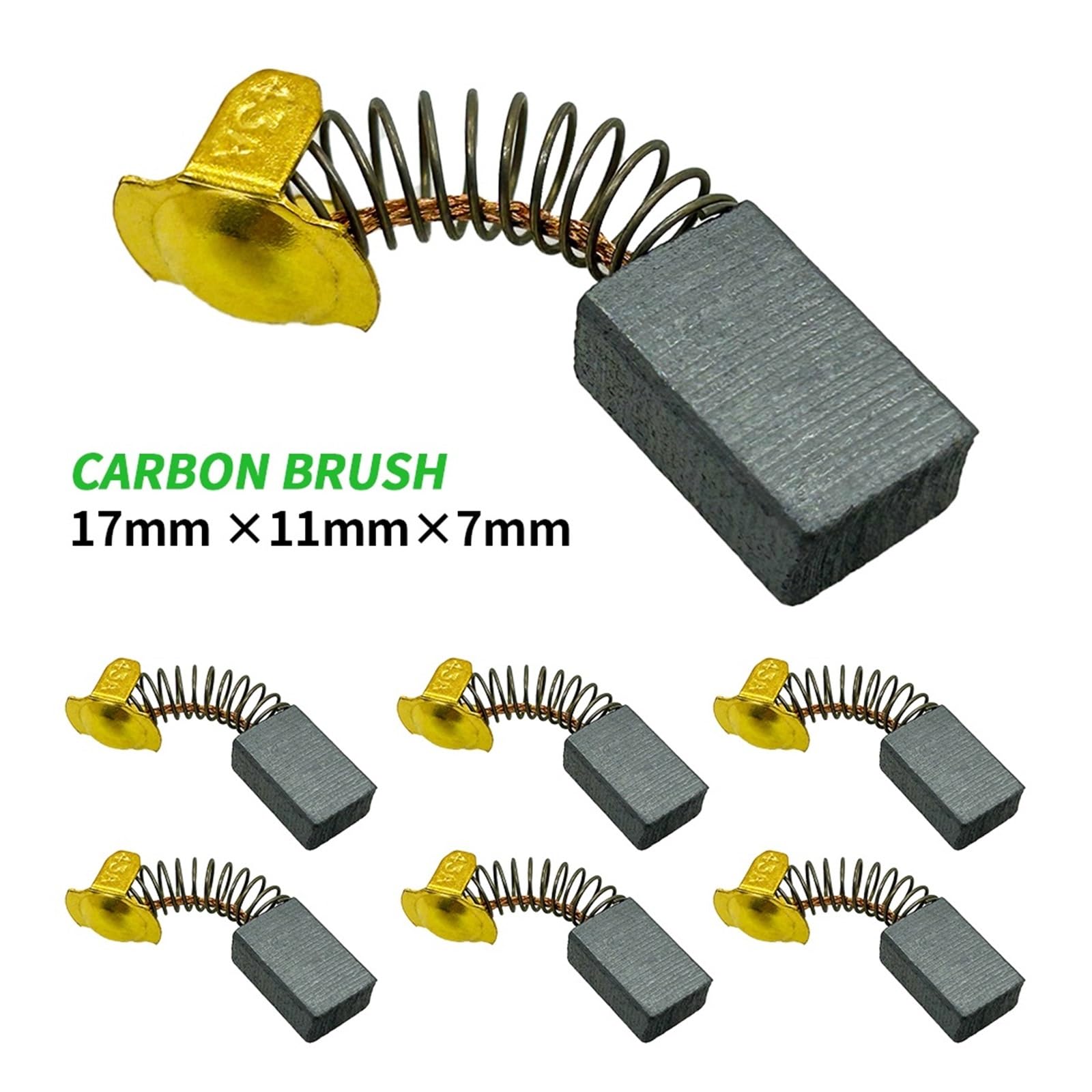 20 szt. 17 x 11 x 7 mm szczotki węglowe bez iskry do elektronarzędzi