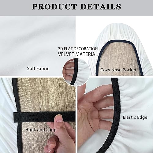 Miniatura 7 de Nuxovilar Funda para tabla de planchar con estampado de leopardo, 15 x 54 pulgadas, se adapta a la mayoría de tablas estándar, accesorio de