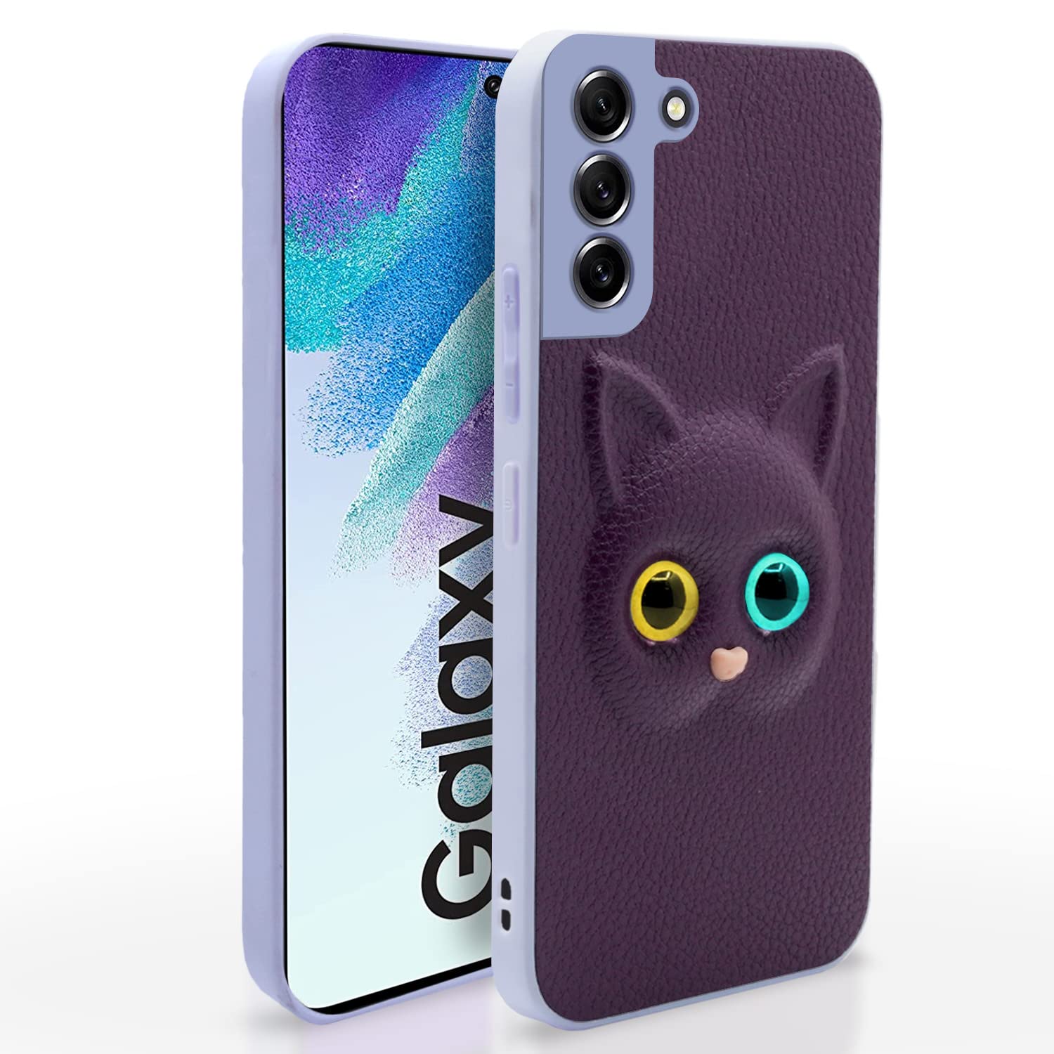 Pikkme Samsung Galaxy S21 Fe 5G Back Cover for Girls | Cute Cat Leather Finish | Soft TPU | Case for Samsung Galaxy S21 Fe 5G (Purple) (B0C1ZS4GNB) Amazon Price History, Amazon Price Tracker