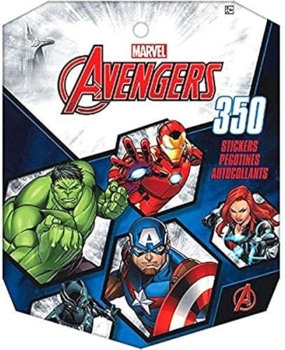 Libro de calcomanías de los Vengadores de Marvel, 1 unidad, multicolor, 10 x 8 pulgadas