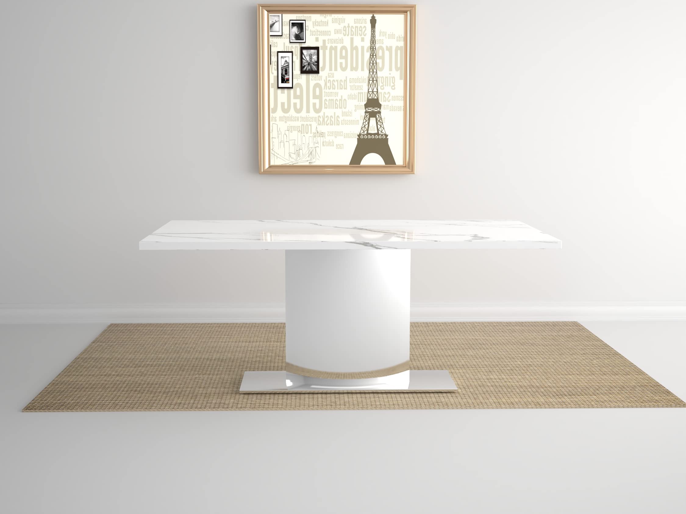 Neos Modern Furniture Dining Tables, Marble