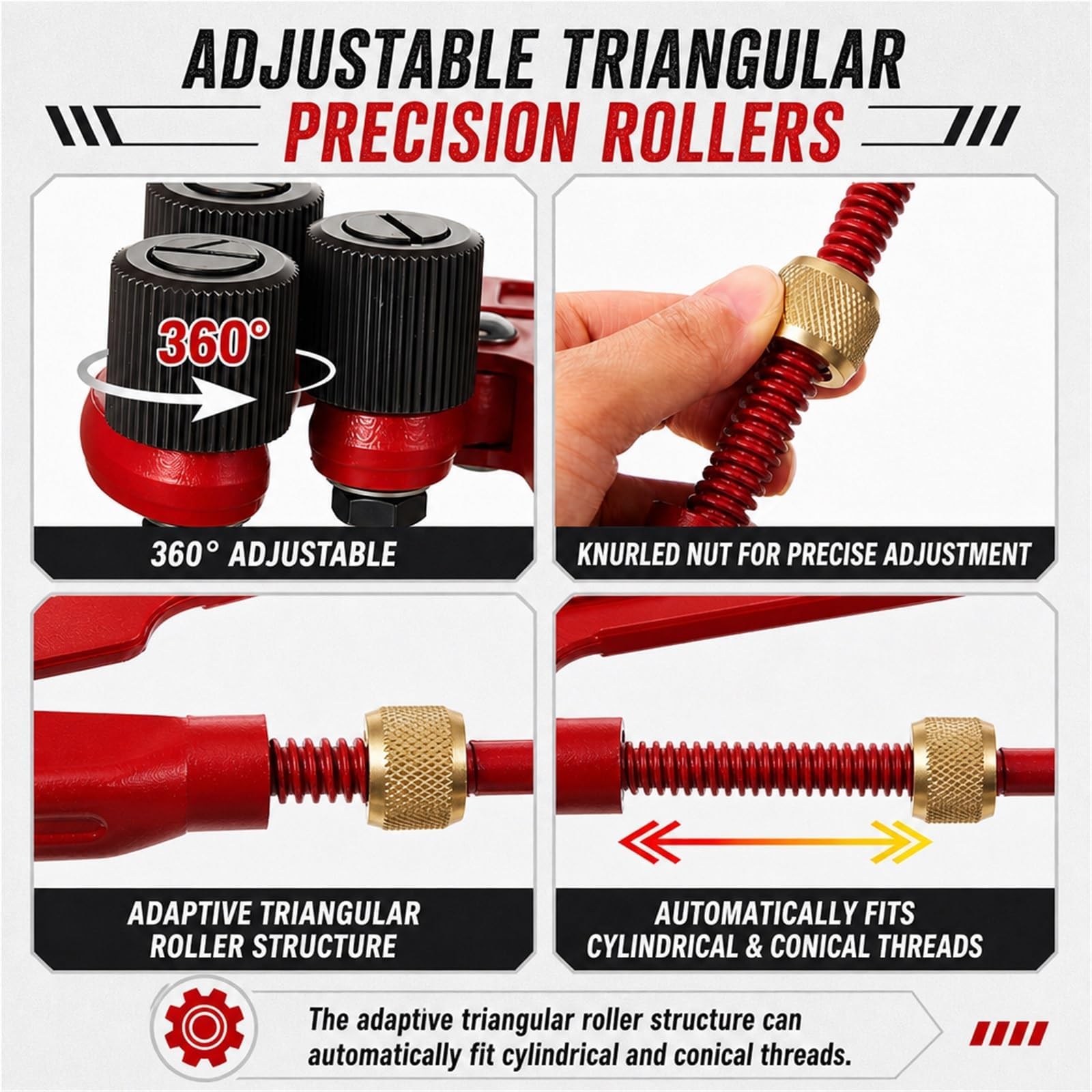 Pinza a Vite Triangolare Regolabile, Utensile Idraulico