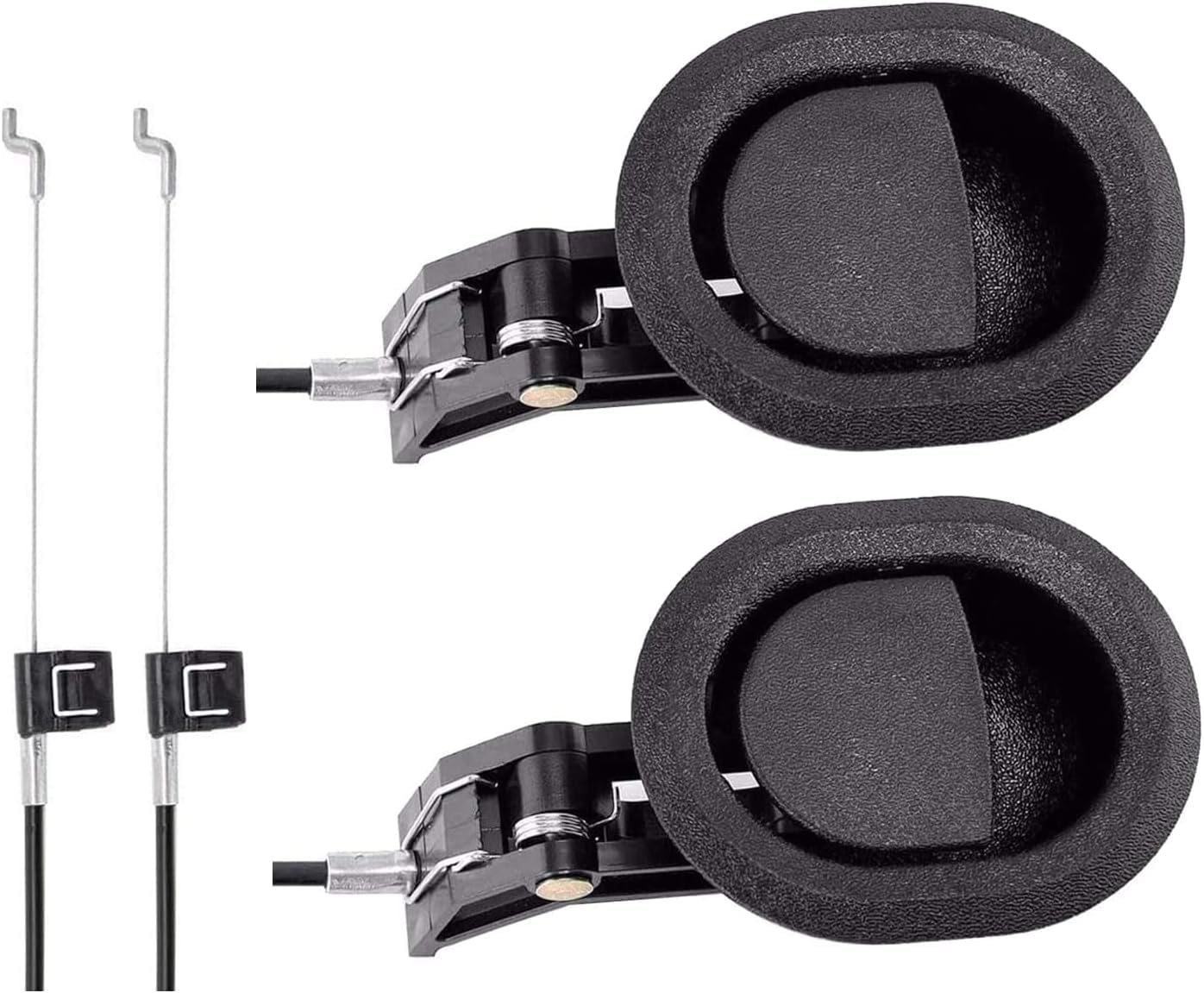 ABSOK 2 Pieces Pull Recliner Handles, Sofa Spare Parts Universal Reclining Chair Handle with Cable, Alloy Release Unlocking Handle, Handle Replacement for Reclining Chair, Couch and Pull Chair