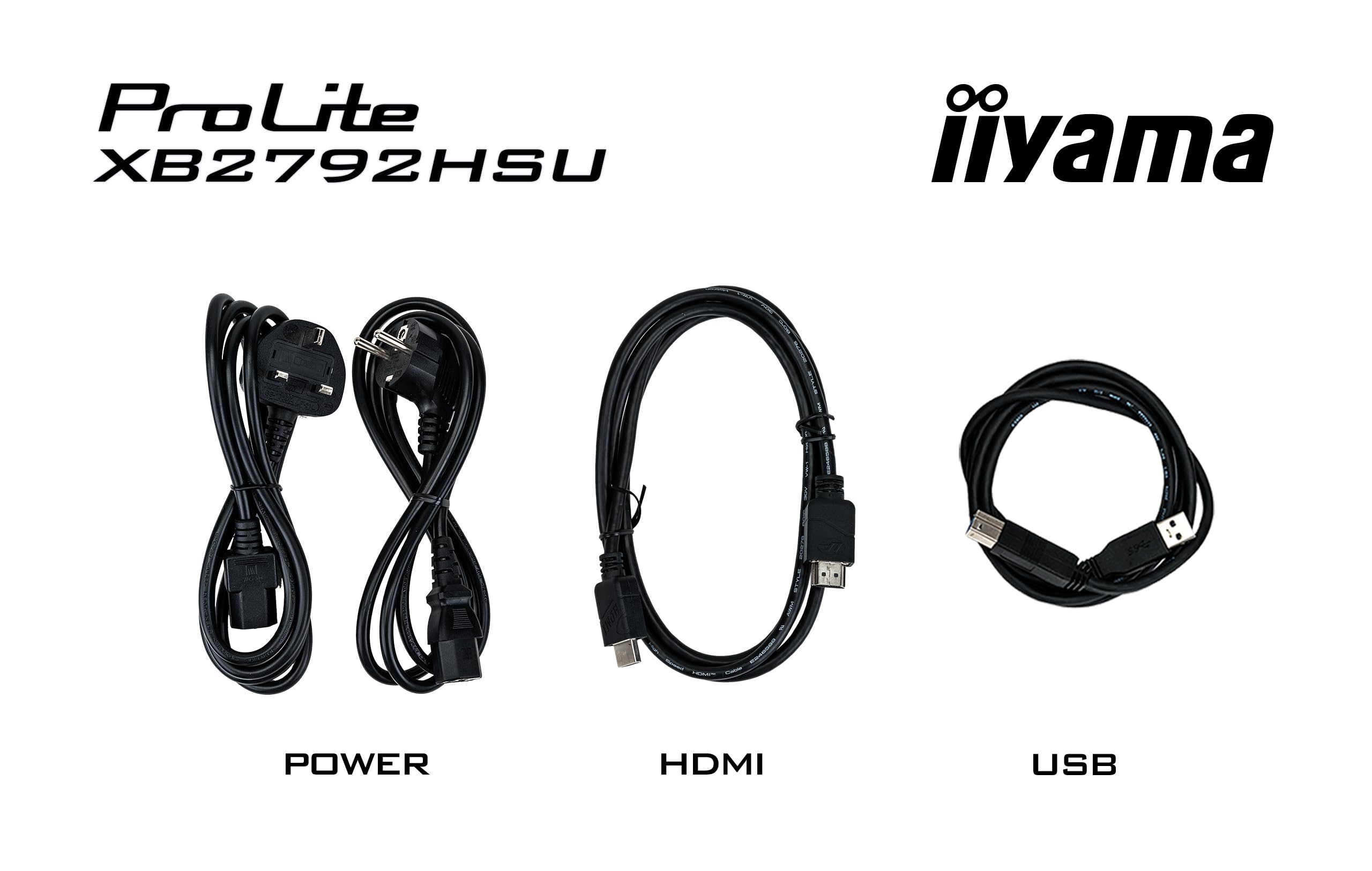 iiyama Prolite XB2792HSU-B1 68,6cm 27" IPS LED-Monitor Full-HD 120Hz HDMI DP USB3.2 Slim-Line Höhenverstellung Pivot Adaptive Sync Energieklasse B