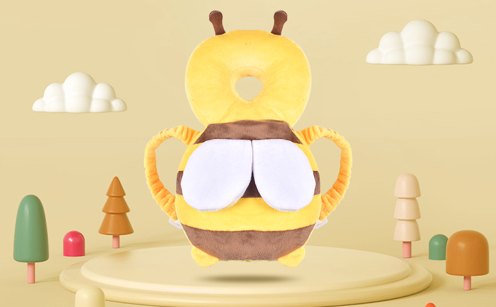 Set Protezione Testa E Ginocchia Per Bambini - A Forma Di Ape, Traspirante, Per Gattonare - Foto 11