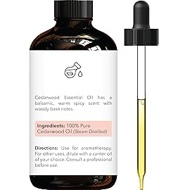 Brooklyn Botany Cedarwood Essential Oil - Huge 4 Fl Oz - 100% Pure and Natural - Premium Grade with Dropper - for Aromatherapy and Diffuser