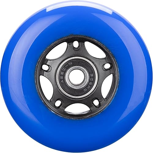 Miniatura 3 de Ruedas de patinaje en línea con rodamientos ABEC-9 y espaciadores flotantes para cuchillas patines de hockey, 85A para interiores y exteriores, 2.43