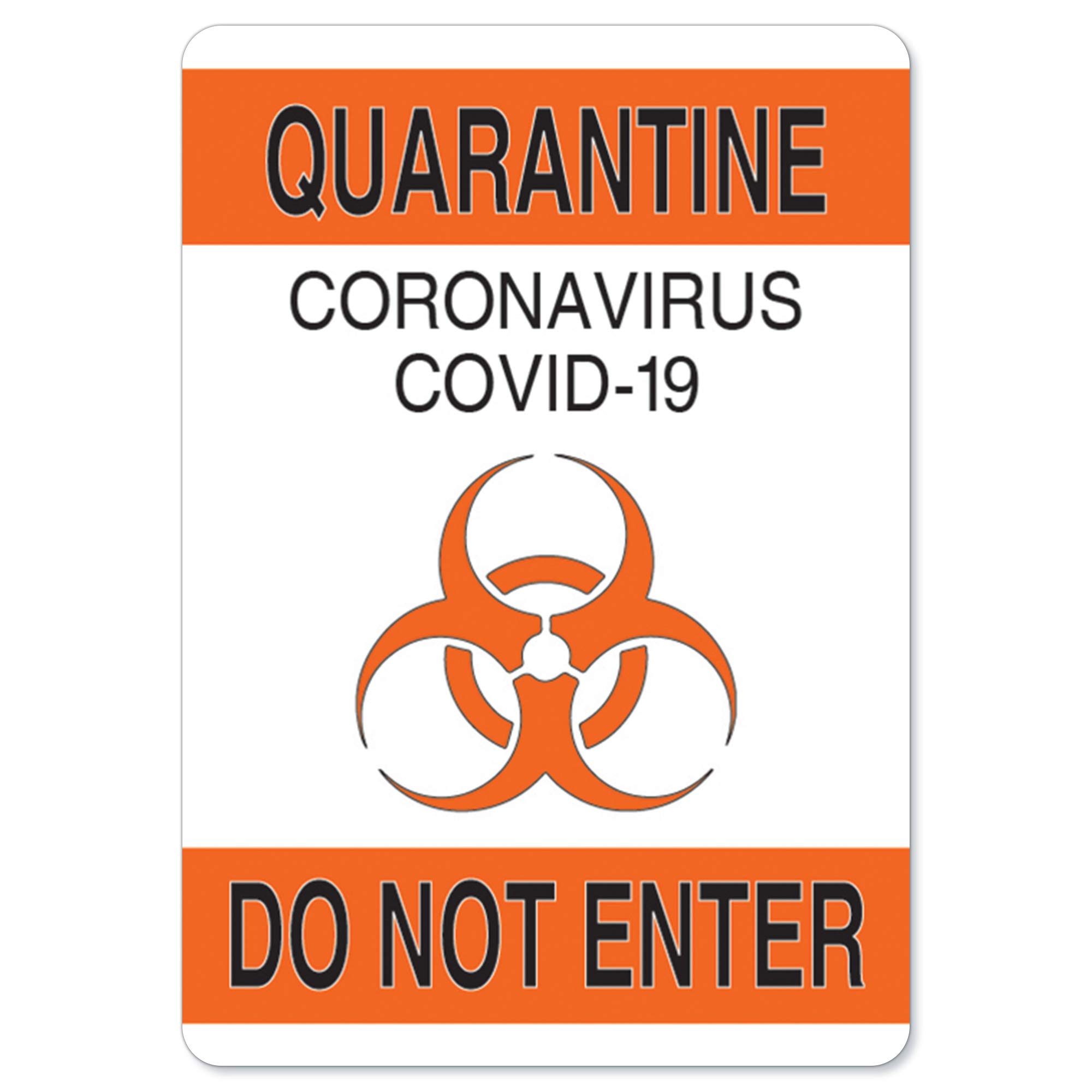 SIgnMission Quarantine Do Not Enter 1 | Vinyl Decal | Protect Your Business, Municipality, Home & Colleagues | Made in The USA, OS-NS-D-35-25576, 5
