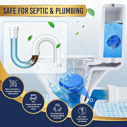 Miniatura 4 de Once Every Month Premium Toilet Tank Tablets, 3+ Year Supply, 50 Count, Spearmint Scent