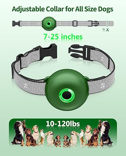 Miniatura 7 de Collar de entrenamiento mejorado para perros con control remoto collar electrónico de 2600 pies para perros grandes medianos y pequeños collar de