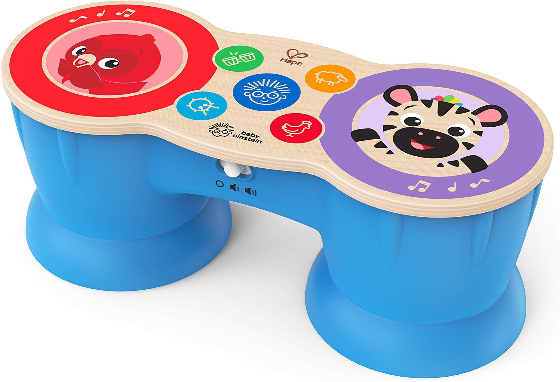 Baby Einstein Upbeat Tunes Magic Touch Wooden Drum Musical Toy Ages 6 Months +