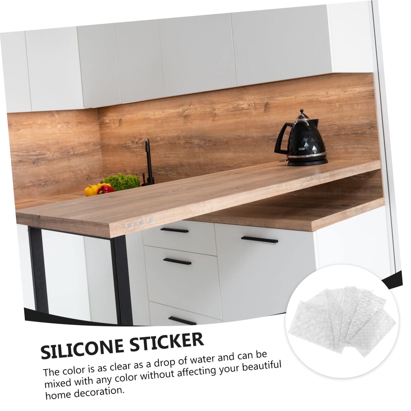 LIFKOME 272pcs Adhesive Cabinet Bumpers Rubber Door Feet Pads Anti-Slip Scratch Proof Easy Install for Home