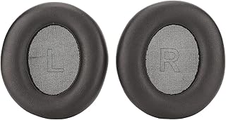 Almofadas de Substituição de Fones de Ouvido, Almofadas de Fone de Ouvido Sem Fio Com Fio, Almofadas de Fone de Ouvido Com Couro Durável e Esponja para Anker Soundcore Life Q30 Q35