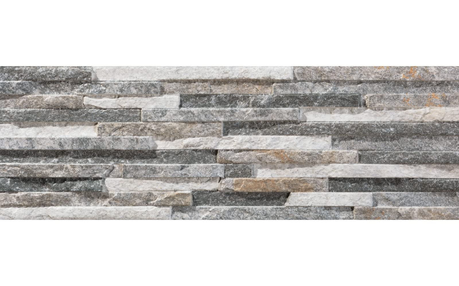 Go Bathrooms Grey Avi Split Face Tile | Wall Brick Effect Tile | Porcelain Matt Finish | Cut Sample