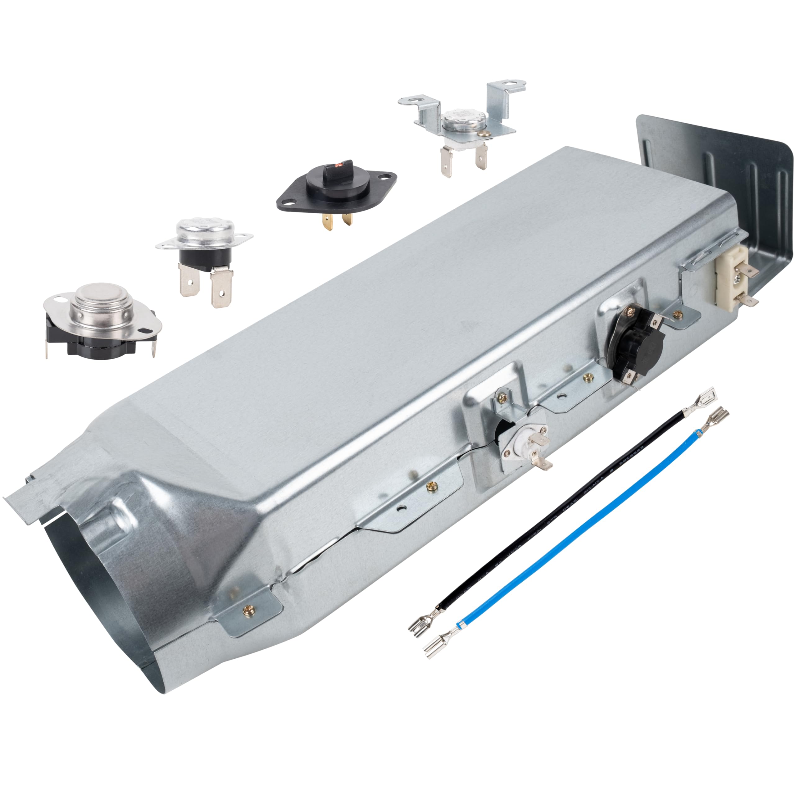BlueStars DC97-14486A Dryer Heating Element Assembly, DC47-00018A Thermostat, DC96-00887A & DC47-00016A Thermal Fuse, DC32-00007A Thermistor Replacement - Replaces AP4342351 PS4220205 1795935