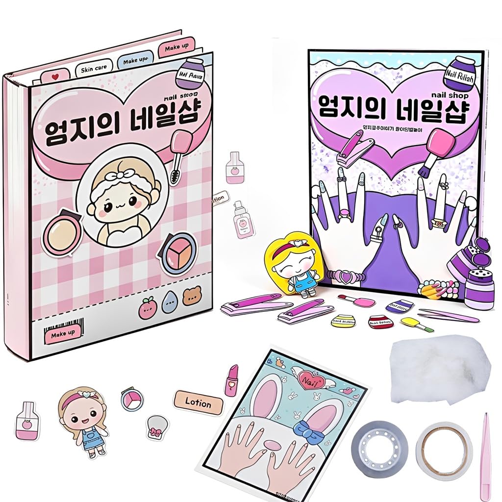 DIY Quiet Book for Kids - Makeup Theme -1 DIY Quiet Book for Kids - Makeup Theme -1