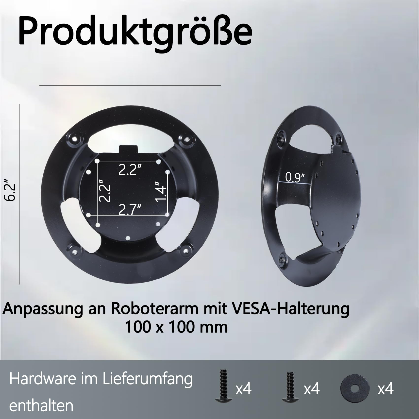Odyssey G7 VESA Adapter kompatibel mit Samsung Odyssey G6, G7 Monitoren (passend für G65B G70A G70B G75NB G75T G77T CJ890 CRG9 CHG90 S95UA)–100x100 mm Wandhalterung(nicht kompatibel mit 43" Monitoren)